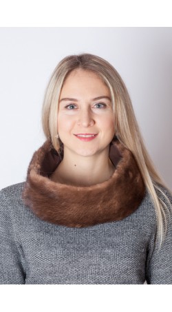 Mink fur neck warmer